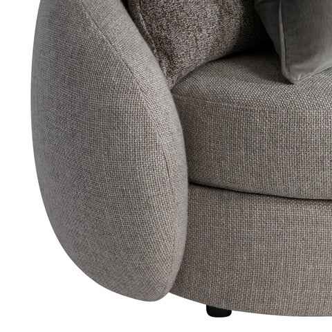 Moretti Fabric Left Arm Loveseat