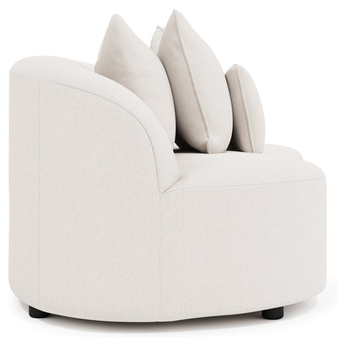 Elle Fabric Left Arm Loveseat