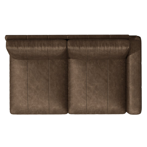 Dawkins Leather Right Arm Loveseat