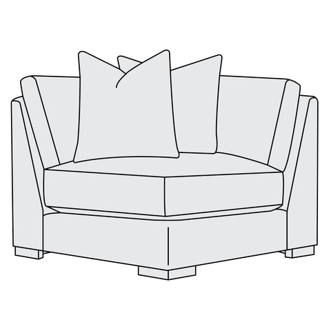 Drew Fabric Corner Chair