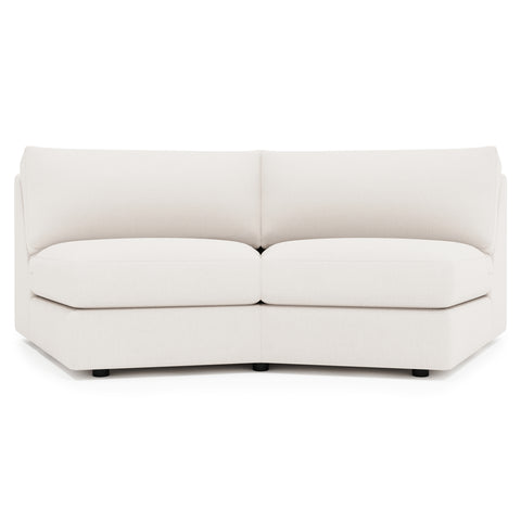 Soleil Fabric Armless Loveseat