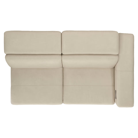 Lioni Leather Right Arm Power Motion Loveseat