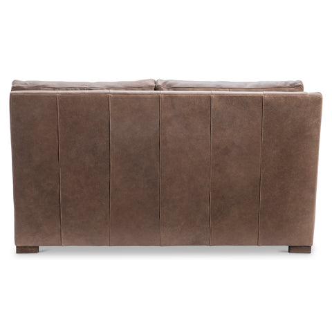 Keirnan Leather Left Arm Loveseat