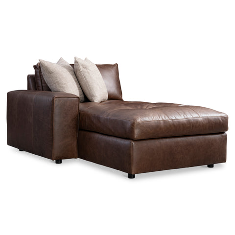 Nest Leather Left Arm Chaise