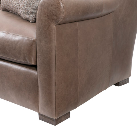 Keirnan Leather Right Arm Loveseat