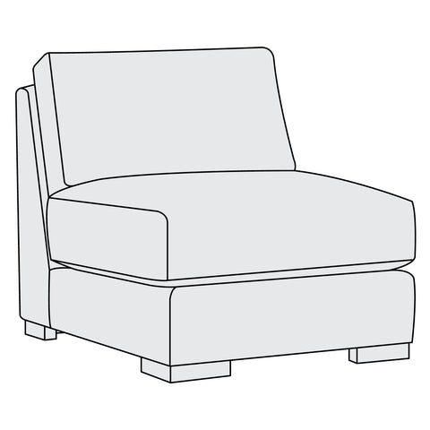 Drew Fabric Armless Chair
