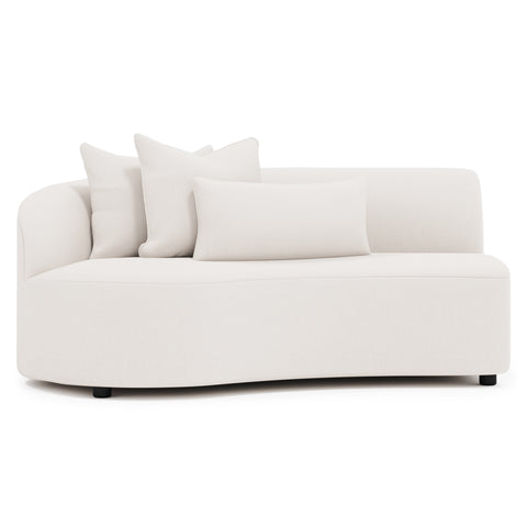 Elle Fabric Left Arm Loveseat