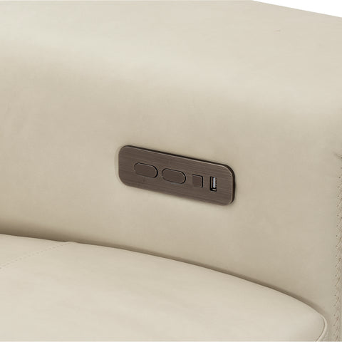 Lioni Leather Right Arm Power Motion Loveseat