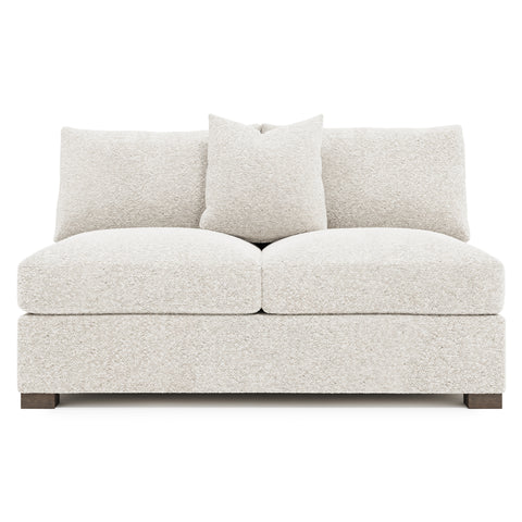 Kelsey Fabric Armless Loveseat