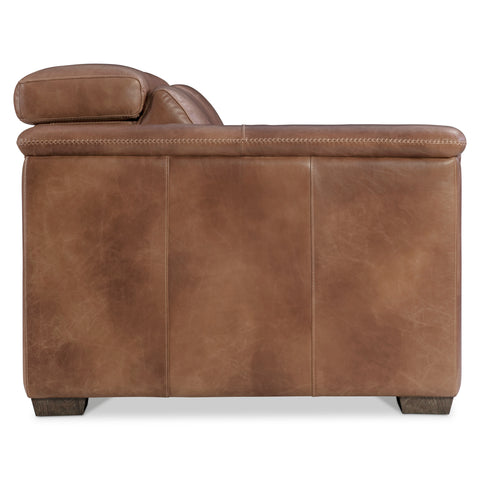 Lioni Leather Left Arm Power Motion Loveseat