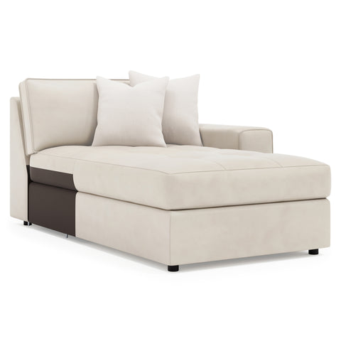 Nest Leather Right Arm Chaise