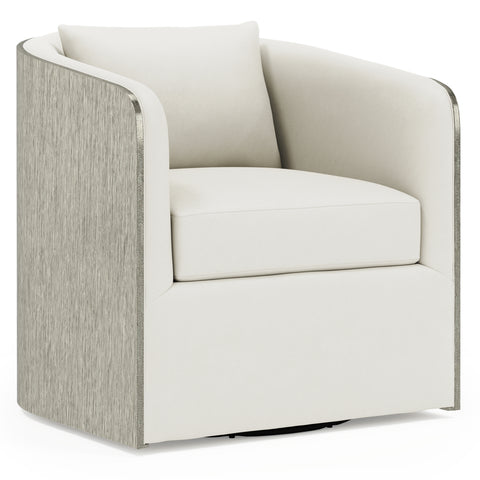 Eliot Leather Swivel Chair — Made to Order