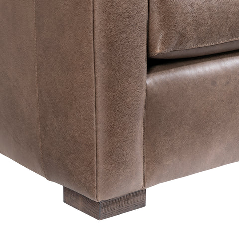 Keirnan Leather Left Arm Loveseat