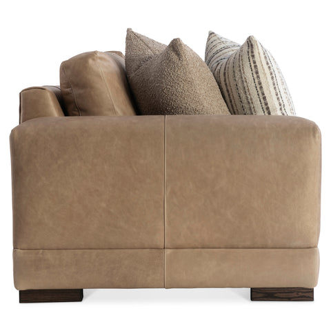 Lars Leather Left Arm Loveseat