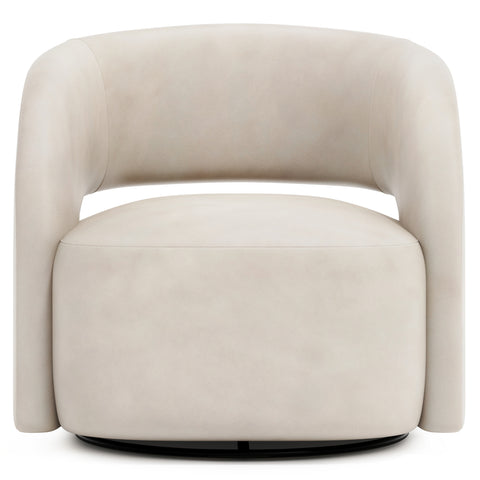Chloe Leather Swivel Chair