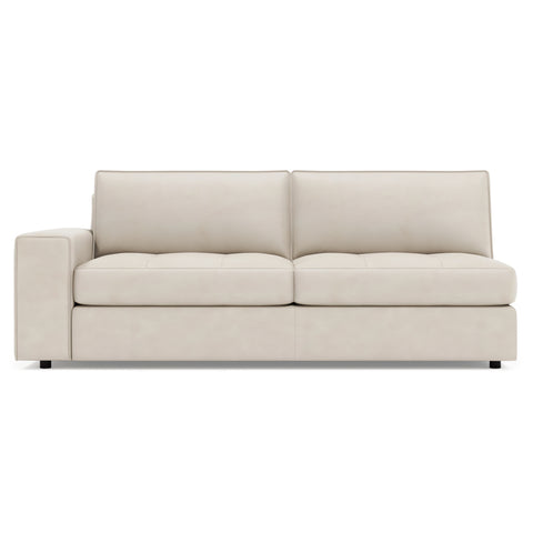 Nest Leather Left Arm Loveseat