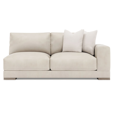Lars Leather Right Arm Loveseat