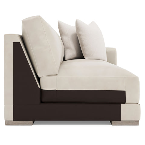 Lars Leather Right Arm Loveseat