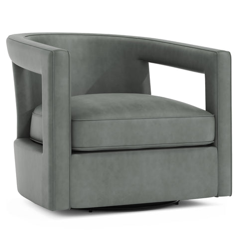 Alana Leather Swivel Chair