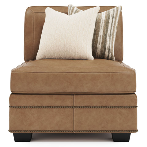 Grandview Leather Armless Chair
