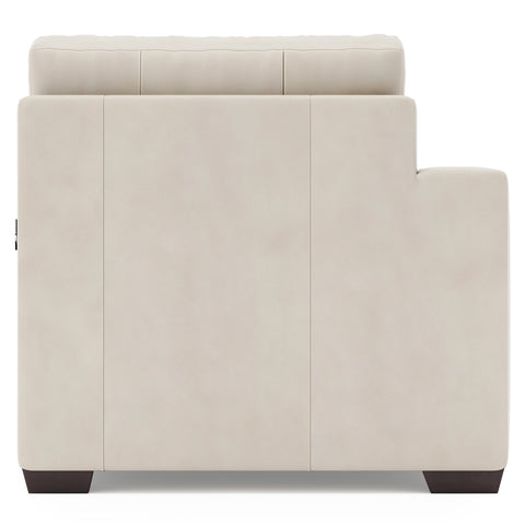 Dawkins Leather Left Arm Chaise