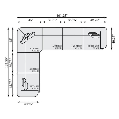 Sylvio Fabric Sectional
