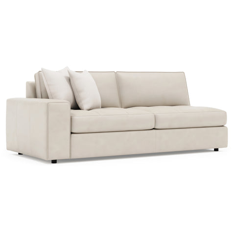 Nest Leather Left Arm Loveseat