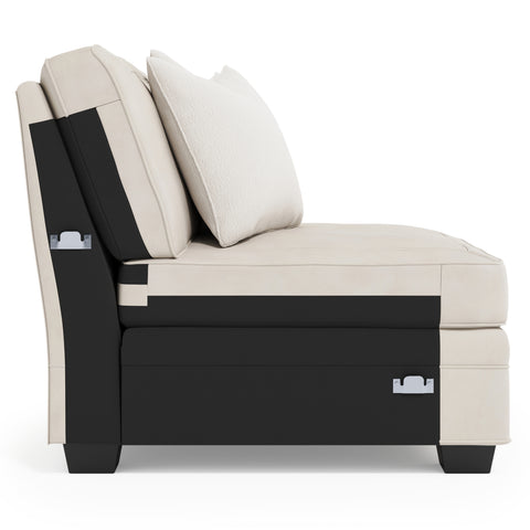 Grandview Leather Armless Chair