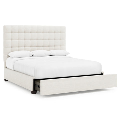 Avery Fabric Storage Panel Bed - King