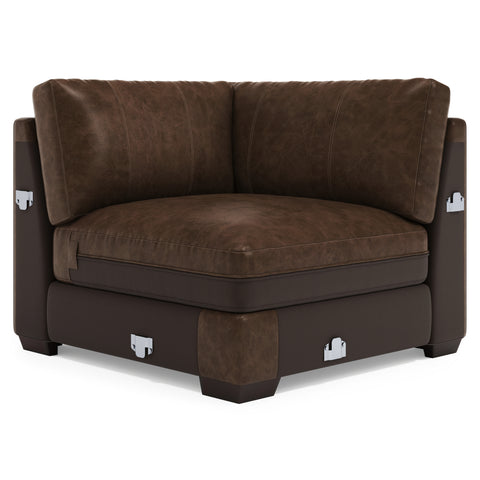 Dawkins Leather Corner Chair