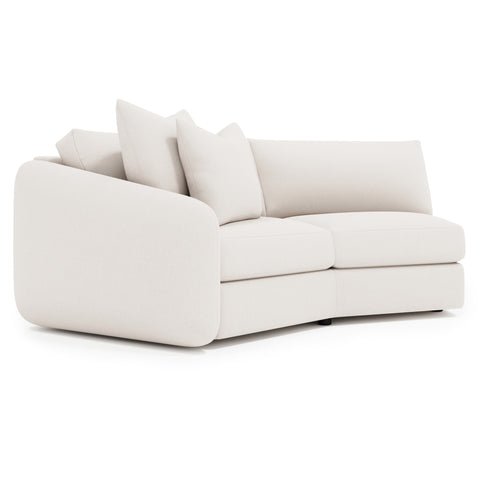 Soleil Fabric Left Arm Loveseat