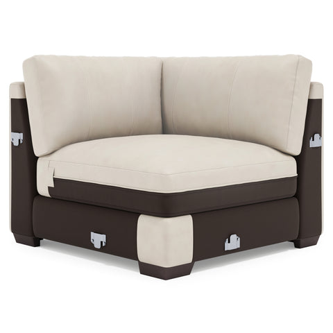 Dawkins Leather Corner Chair
