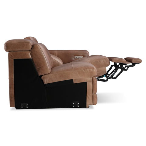 Lioni Leather Right Arm Power Motion Loveseat