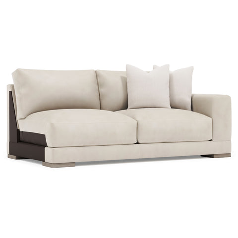 Lars Leather Right Arm Loveseat