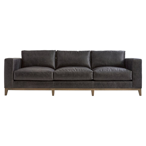 Noel Leather Sofa Without Pillows