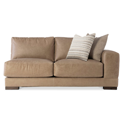 Lars Leather Right Arm Loveseat