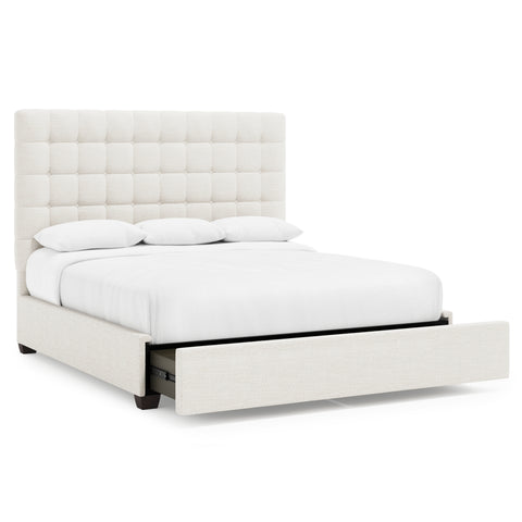 Avery Fabric Storage Panel Bed - King