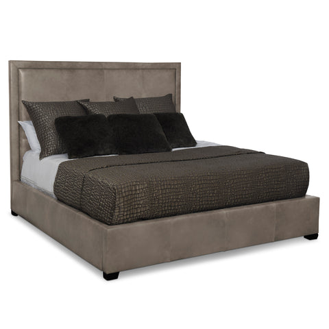 Morgan Leather Panel Bed - King