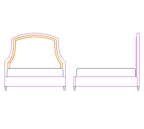 Bayford Fabric Footboard/Side Rails