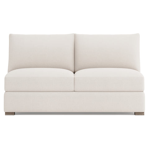 Ventura Fabric Armless Loveseat