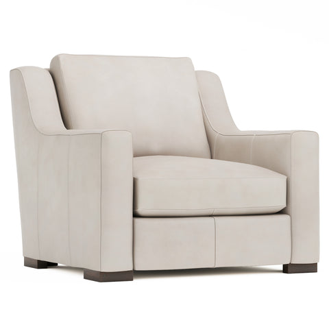 Germain Leather Chair Without Pillows