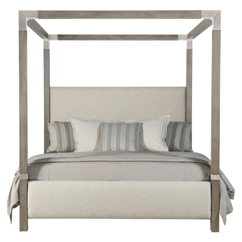 Palma Fabric Canopy Bed - King