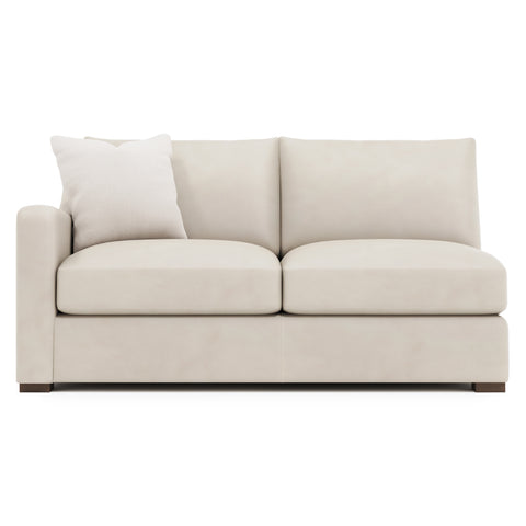 Ventura Leather Left Arm Loveseat