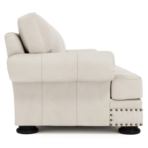 Foster Leather Sofa Without Pillows