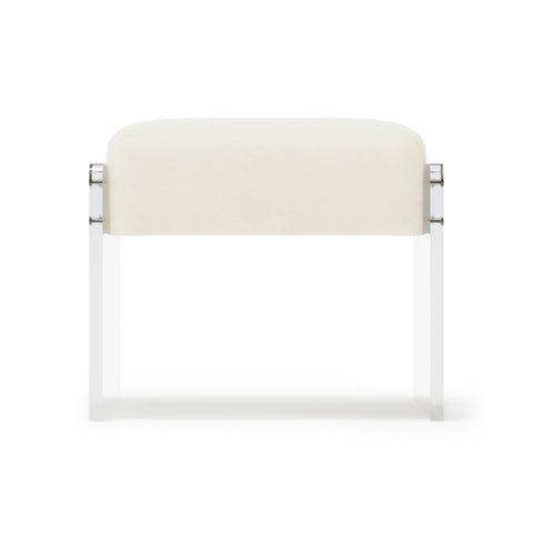 Jasper Leather Ottoman