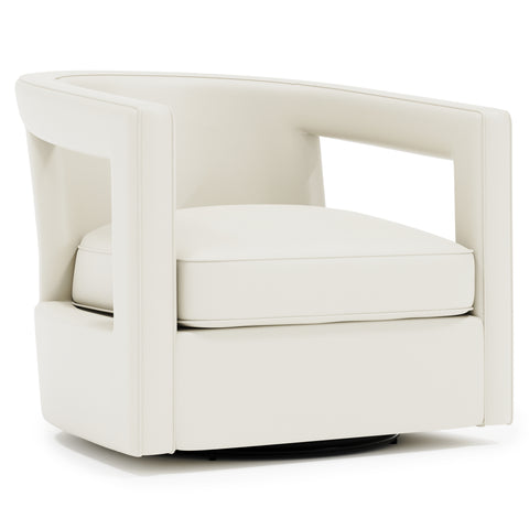 Alana Leather Swivel Chair