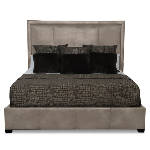 Morgan Leather Panel Bed