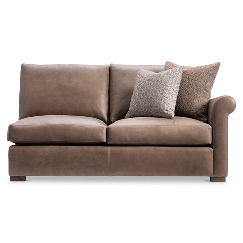 Keirnan Leather Right Arm Loveseat