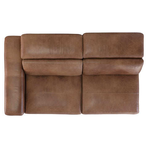 Lioni Leather Left Arm Power Motion Loveseat