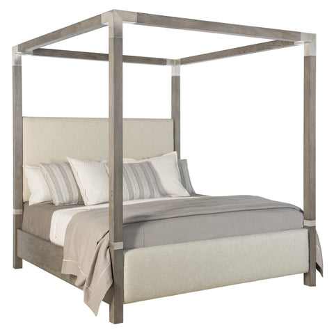 Palma Fabric Canopy Bed - King